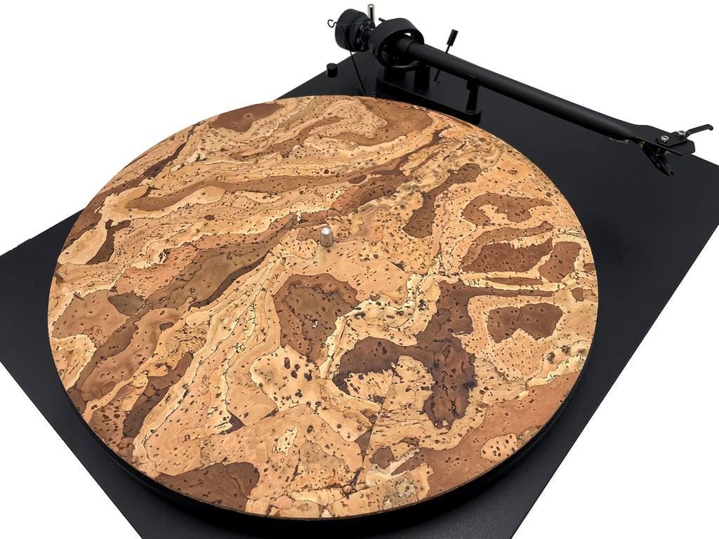 Couvre-plateau en liège « CUBA » pour platine vinyle - groovarts.com