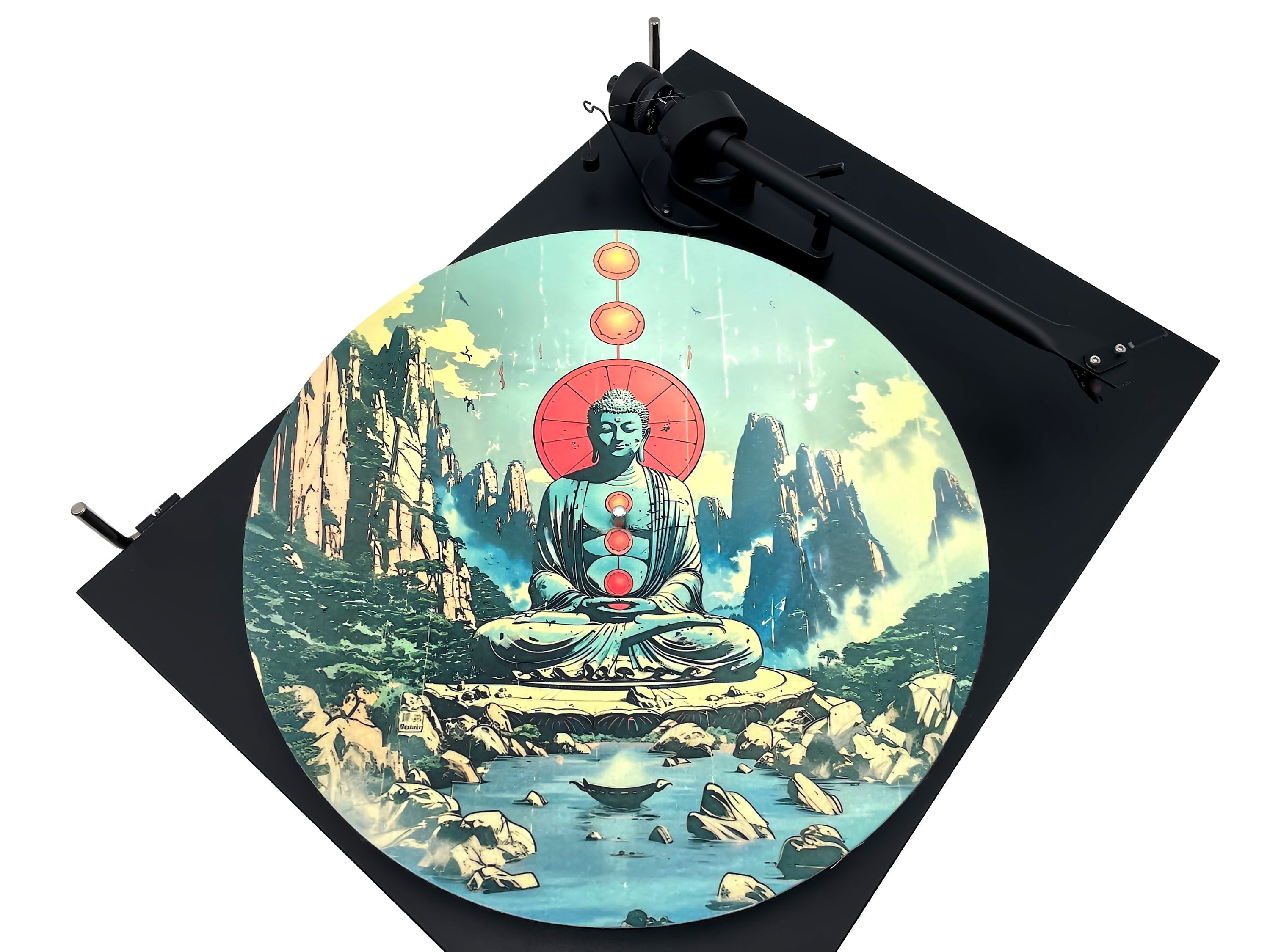 Feutrine pour platine vinyle « CHAKRAS » - groovarts.com