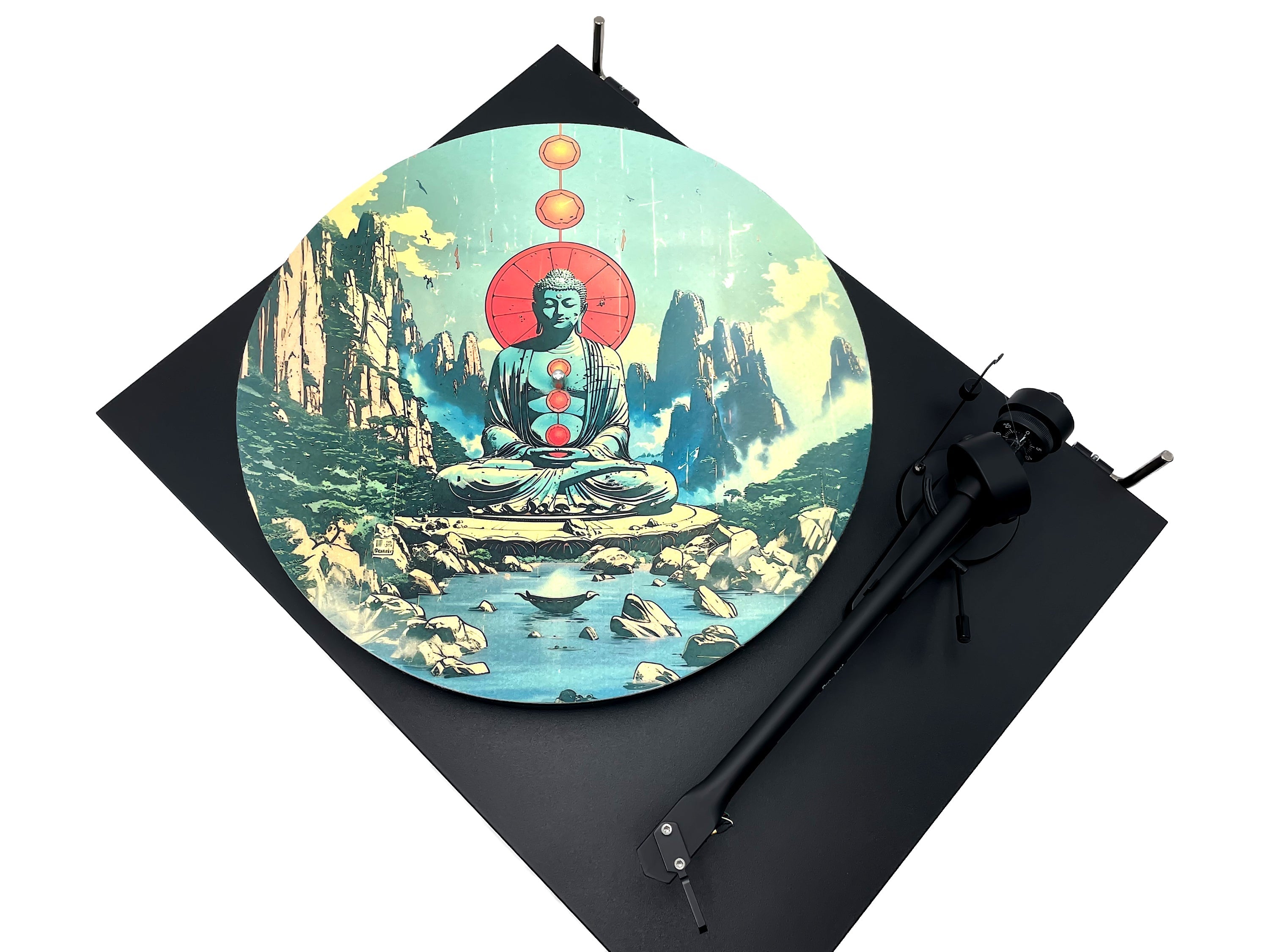 Feutrine pour platine vinyle « CHAKRAS » - groovarts.com