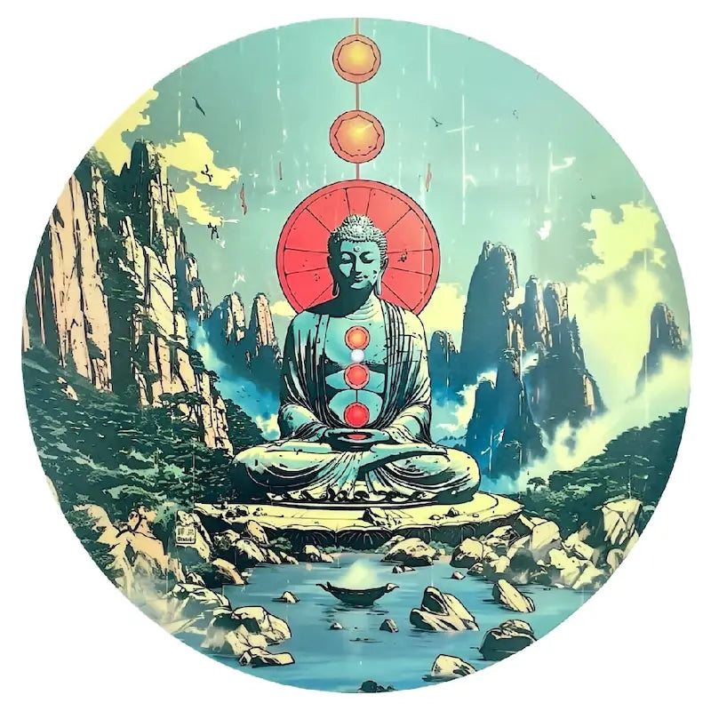 Feutrine pour platine vinyle Chakras - Groovarts