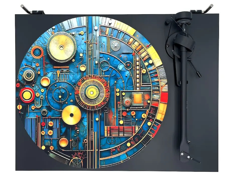 Feutrine pour platine vinyle “Connections“ - Groovarts