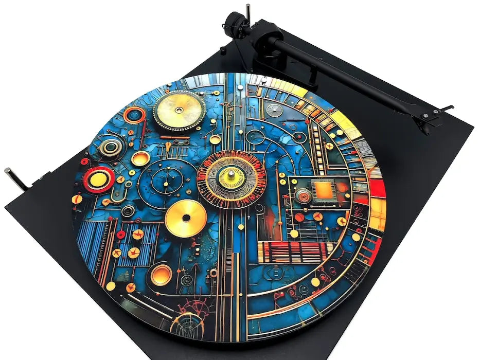 Feutrine pour platine vinyle “Connections“ - Groovarts