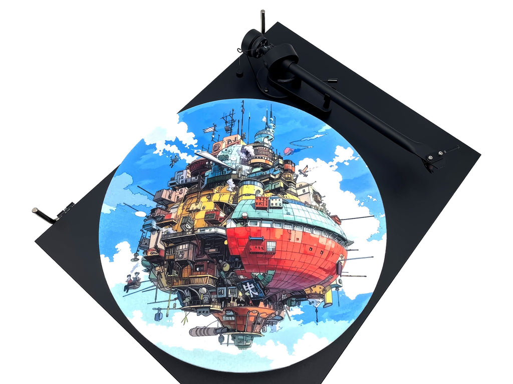 Feutrine pour platine vinyle « FLYING CITY » - groovarts.com