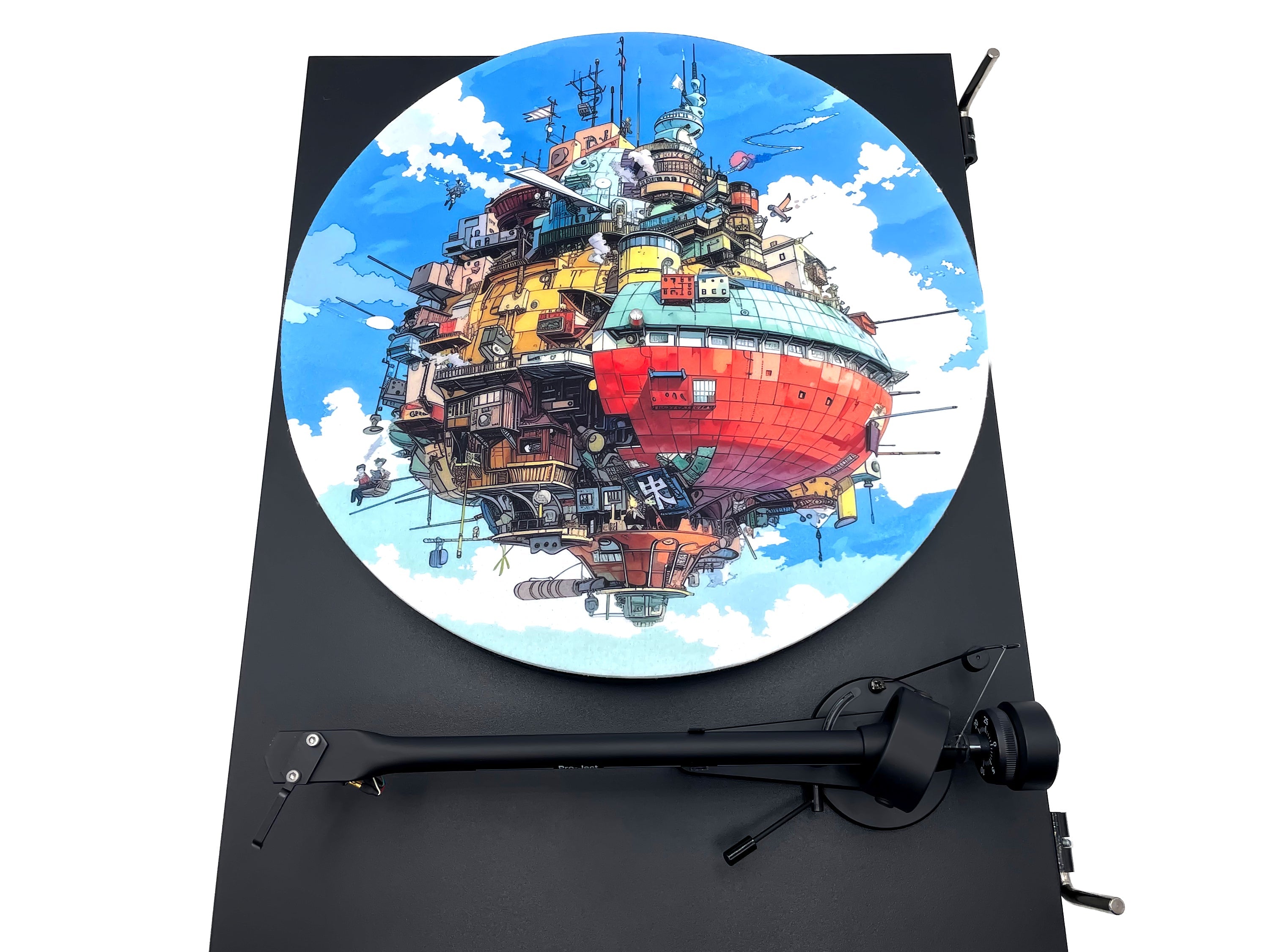 Feutrine pour platine vinyle « FLYING CITY » - groovarts.com