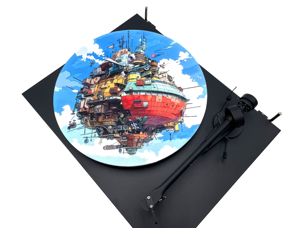 Feutrine pour platine vinyle « FLYING CITY » - groovarts.com