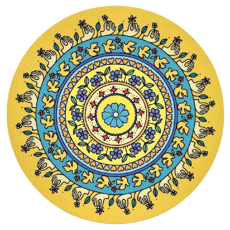 Feutrine pour platine vinyle “Flowers“ - Groovarts