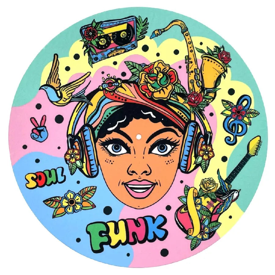 Feutrine pour platine vinyle “Funky“ - Groovarts