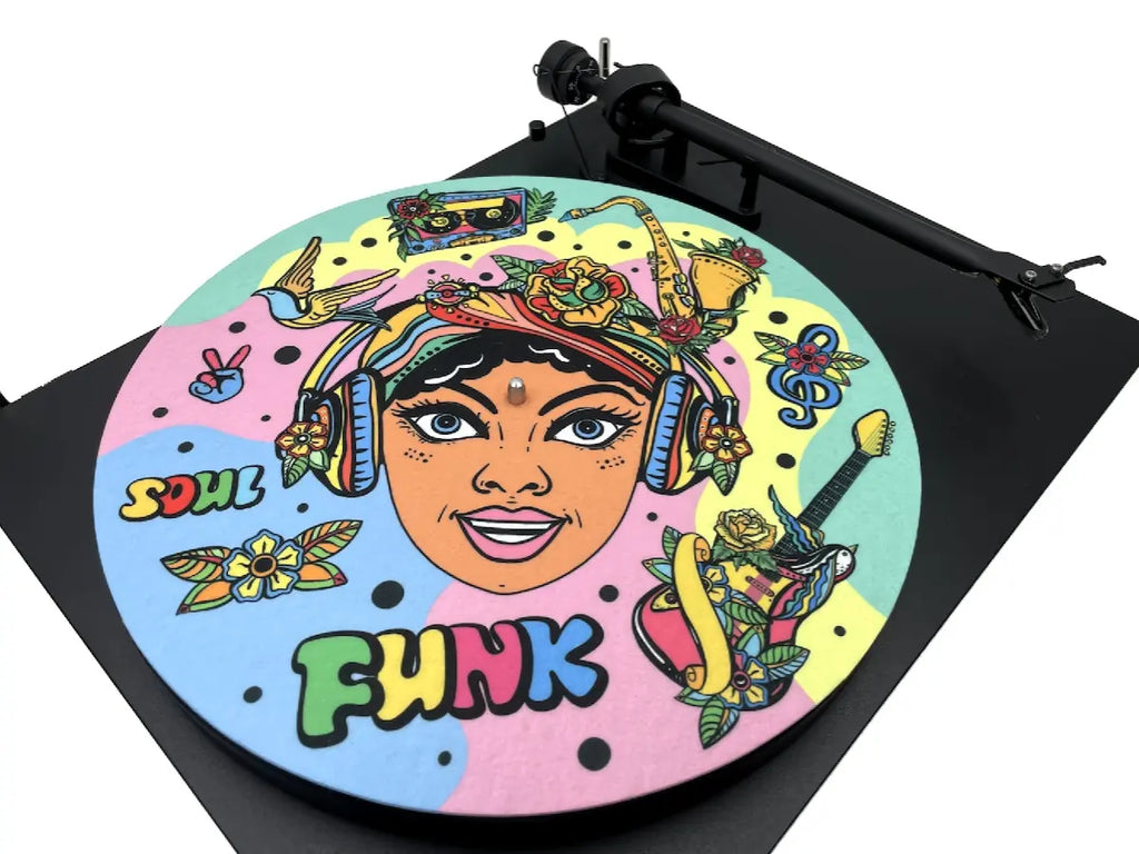 Feutrine pour platine vinyle “Funky“ - Groovarts