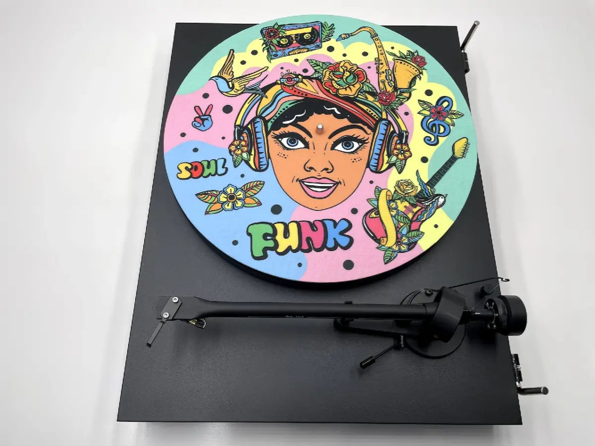 Feutrine pour platine vinyle “Funky“ - Groovarts