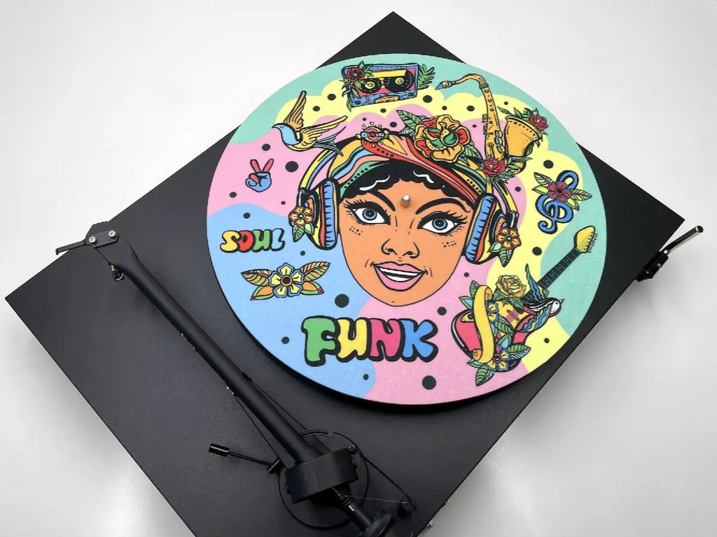 Feutrine pour platine vinyle “Funky“ - Groovarts