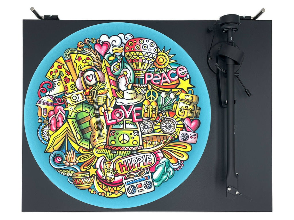 Feutrine pour platine vinyle « HIPPIE » - groovarts.com