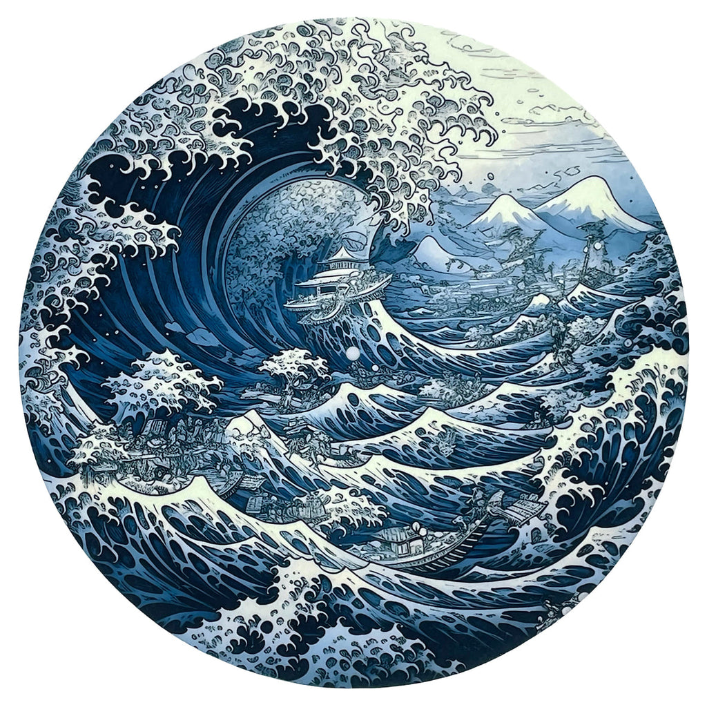 Feutrine pour platine vinyle « KANAGAWA » - groovarts.com