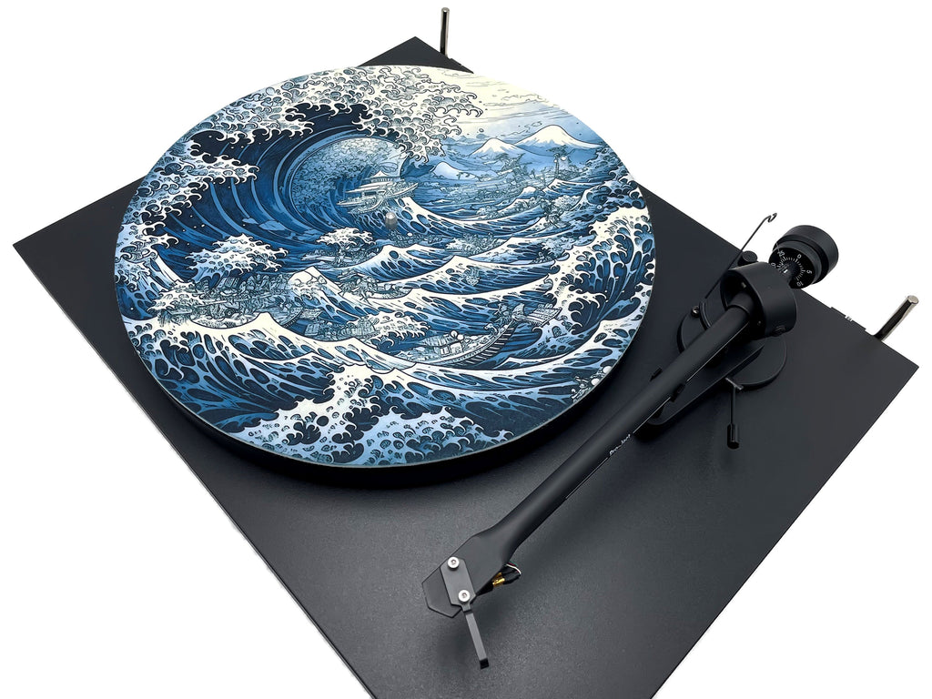 Feutrine pour platine vinyle « KANAGAWA » - groovarts.com