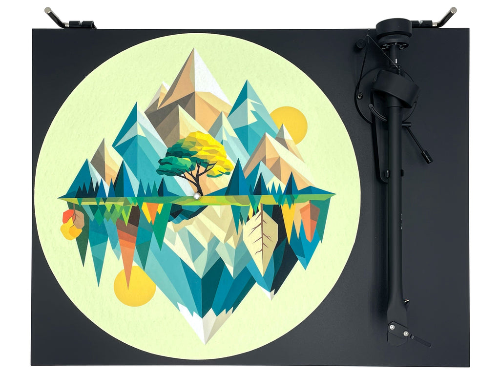 Feutrine pour platine vinyle « MOUNTAINS » - groovarts.com