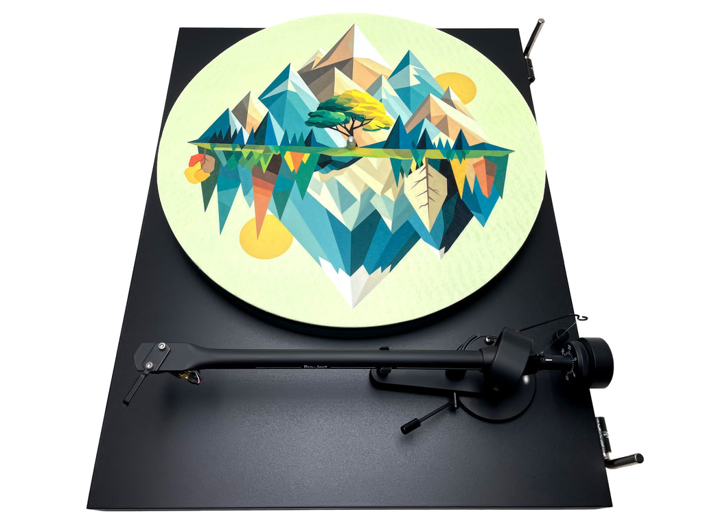 Feutrine pour platine vinyle « MOUNTAINS » - groovarts.com