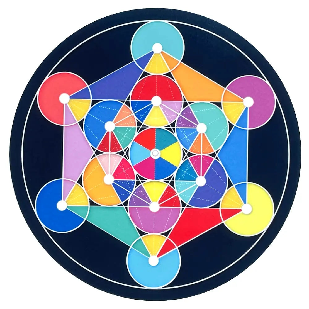 Feutrine pour platine vinyle “Metatron Cube“ - Groovarts