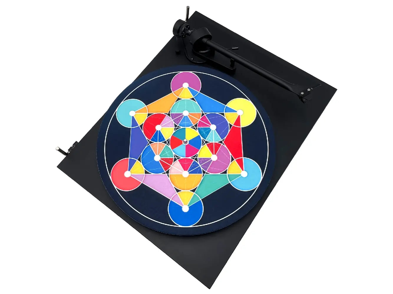 Feutrine pour platine vinyle “Metatron Cube“ - Groovarts