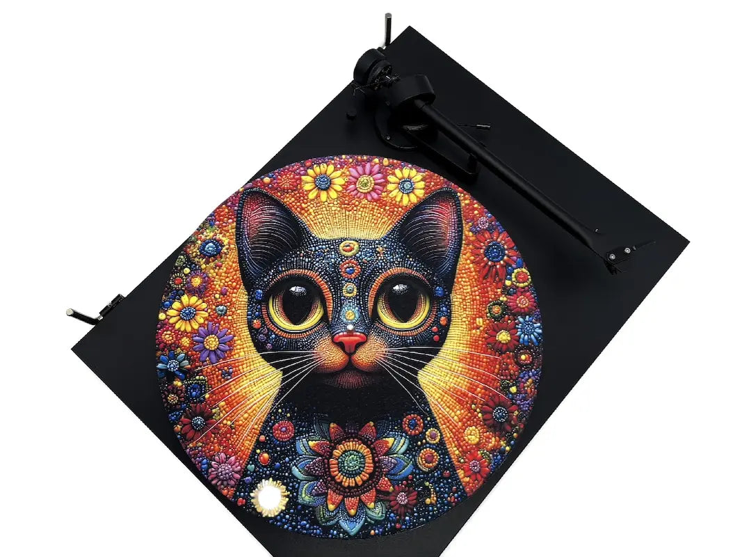 Feutrine pour platine vinyle “Mexicat“ - Groovarts