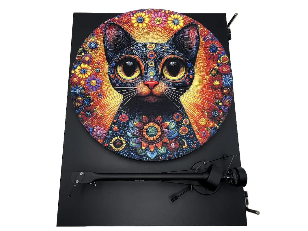 Feutrine pour platine vinyle “Mexicat“ - Groovarts