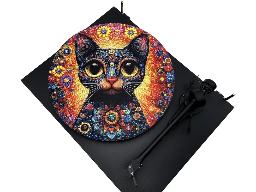 Feutrine pour platine vinyle “Mexicat“ - Groovarts