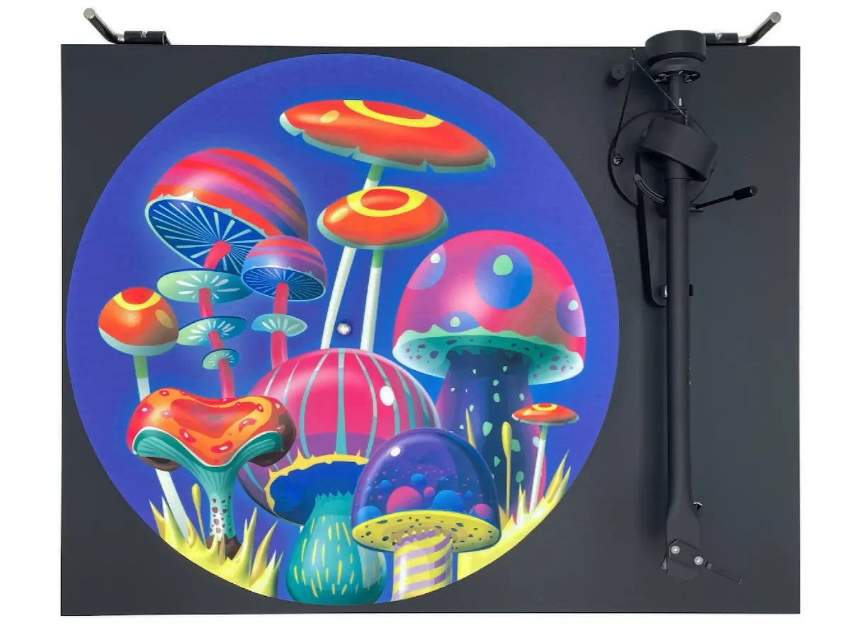 Feutrine pour platine vinyle “Mushrooms“ - Groovarts