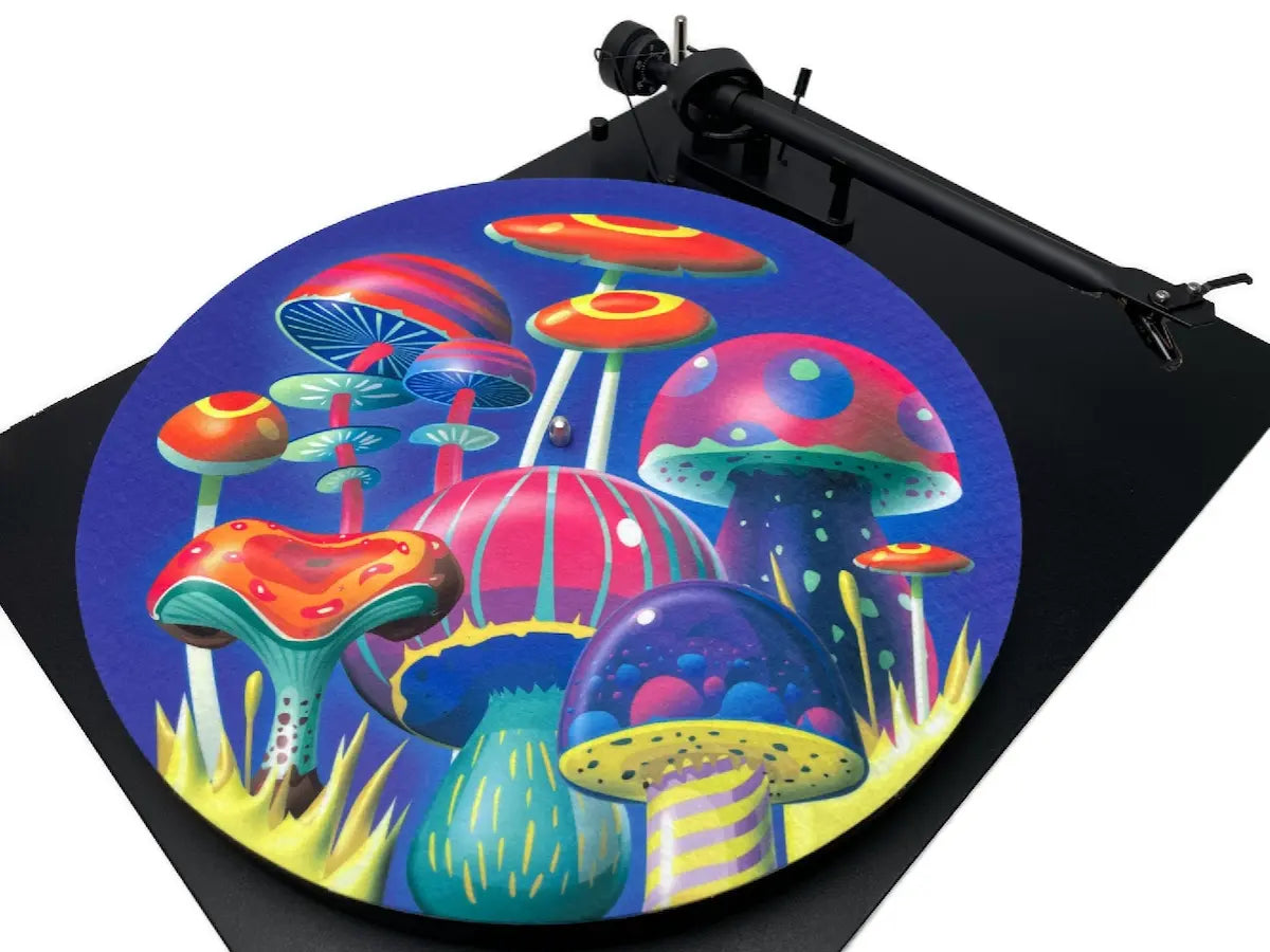 Feutrine pour platine vinyle “Mushrooms“ - Groovarts