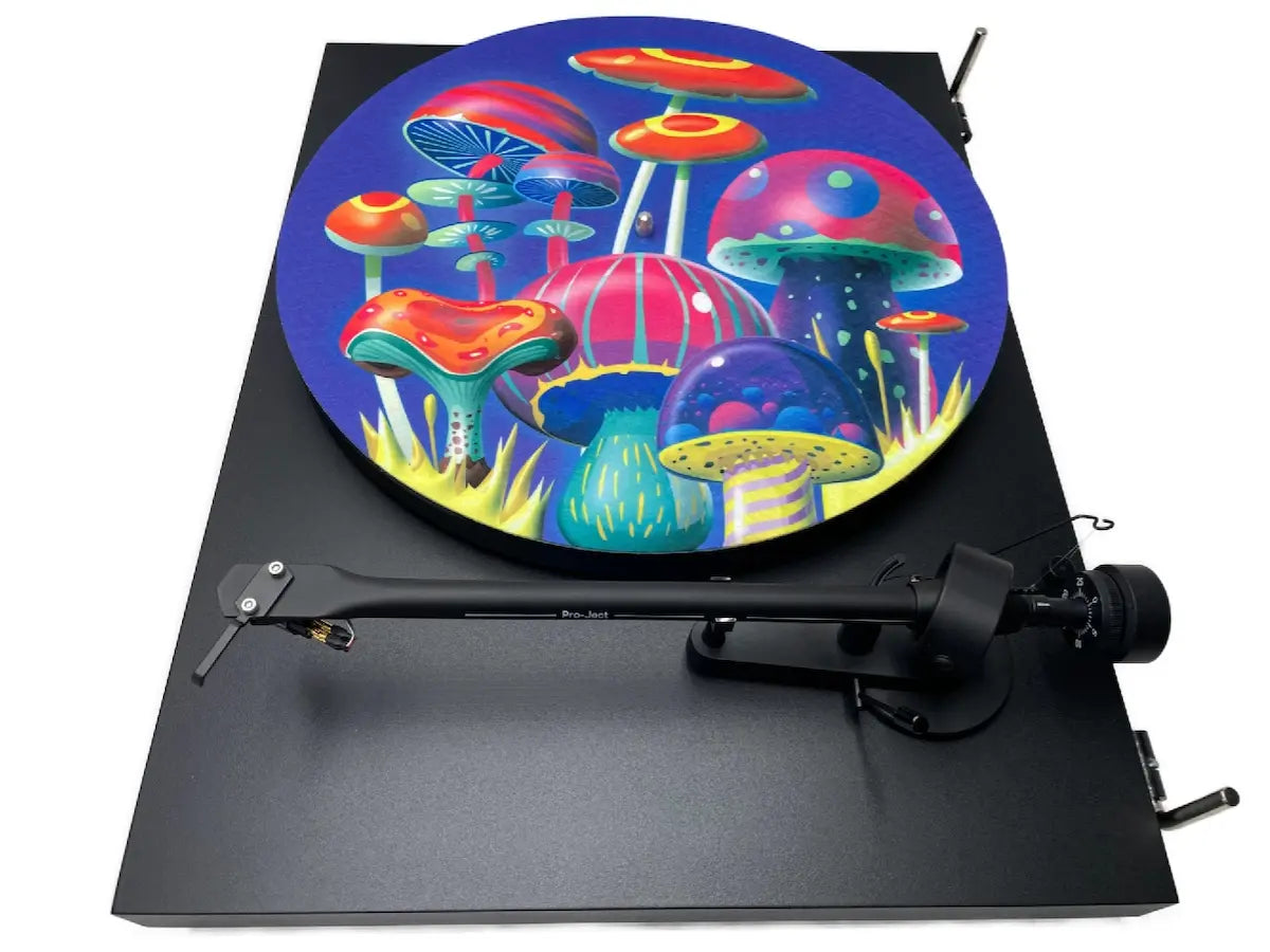 Feutrine pour platine vinyle “Mushrooms“ - Groovarts