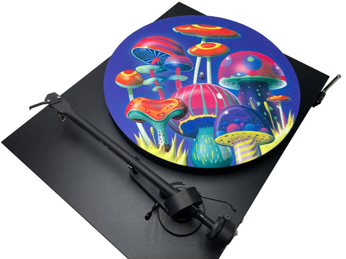 Feutrine pour platine vinyle “Mushrooms“ - Groovarts