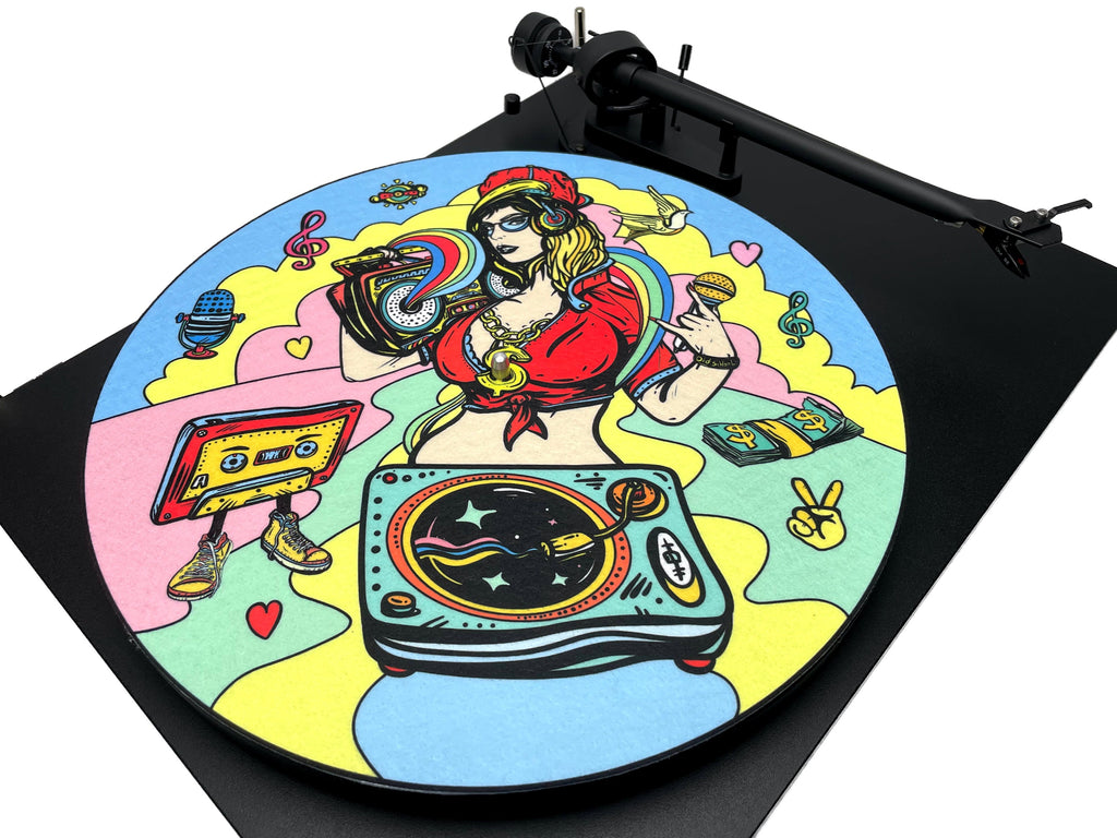 Feutrine pour platine vinyle « OLD SCHOOL » - groovarts.com
