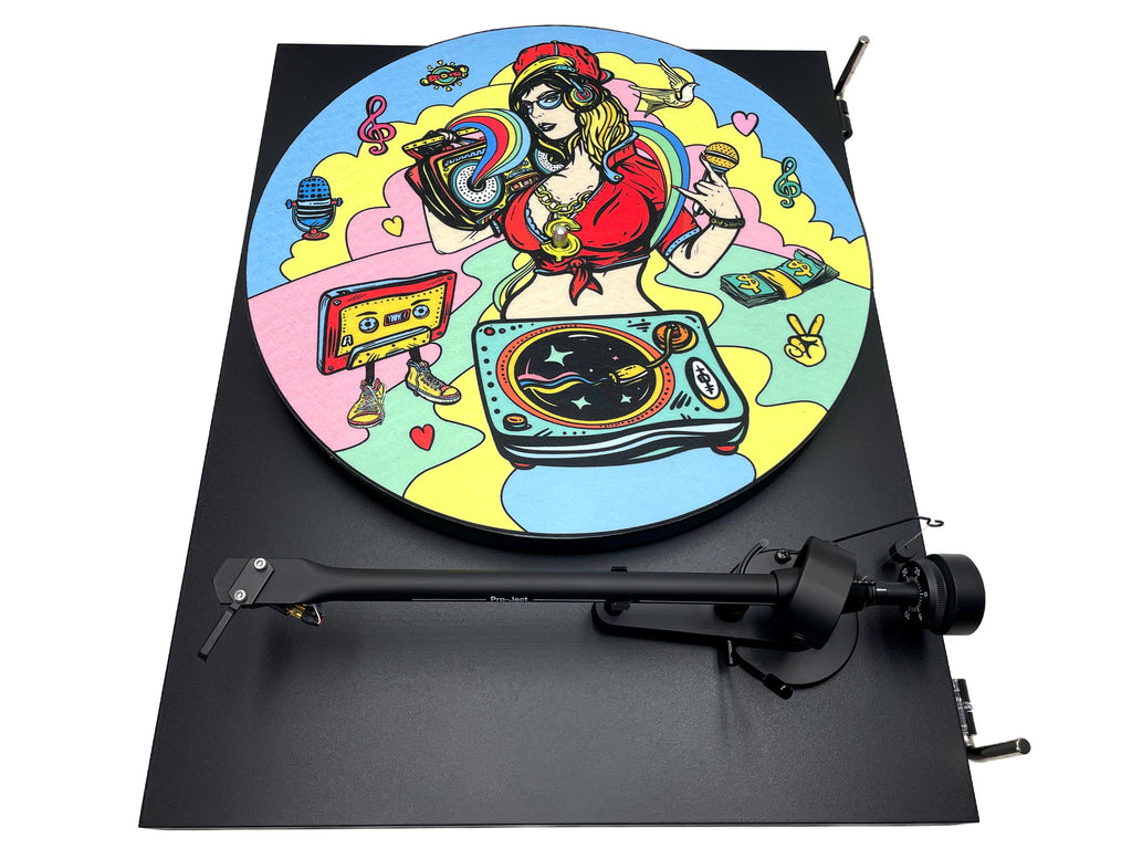 Feutrine pour platine vinyle « OLD SCHOOL » - groovarts.com