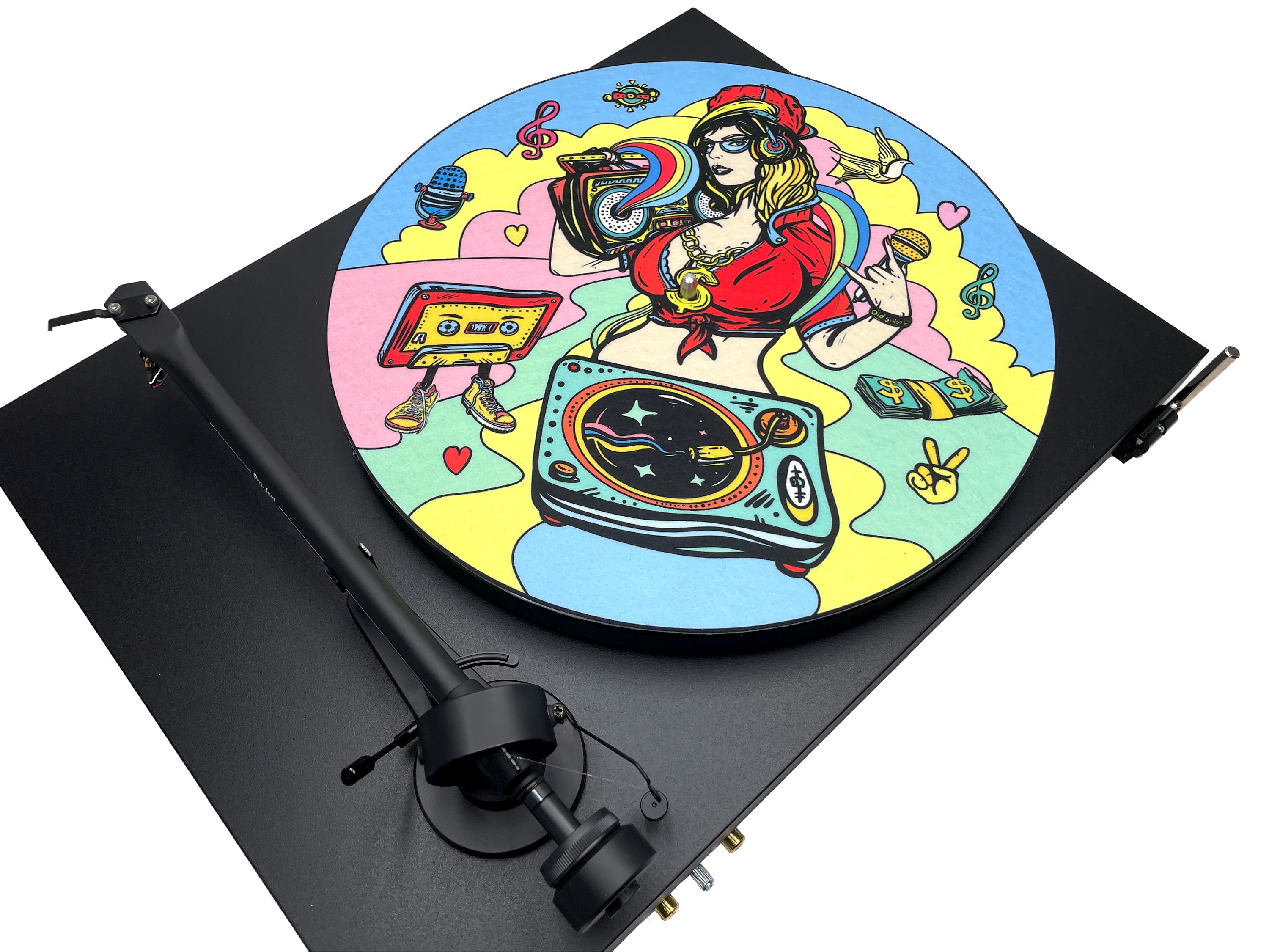 Feutrine pour platine vinyle « OLD SCHOOL » - groovarts.com