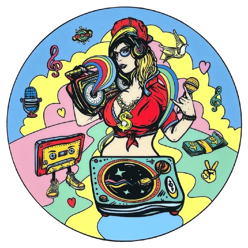 Feutrine pour platine vinyle “Old School“ - Groovarts