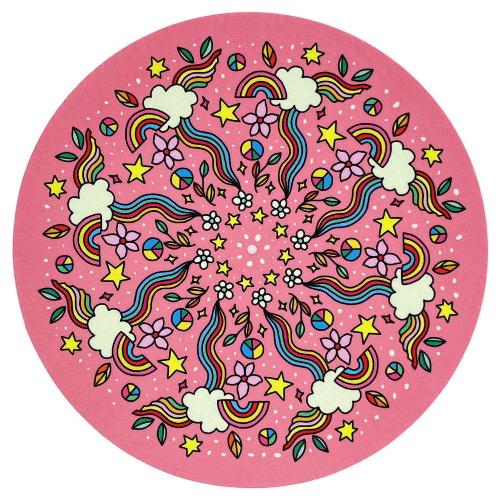 Feutrine pour platine vinyle « RAINBOW » - groovarts.com