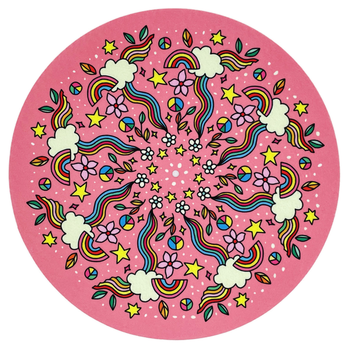 Feutrine pour platine vinyle « RAINBOW » - groovarts.com