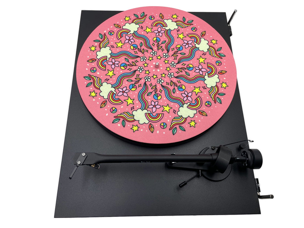 Feutrine pour platine vinyle « RAINBOW » - groovarts.com