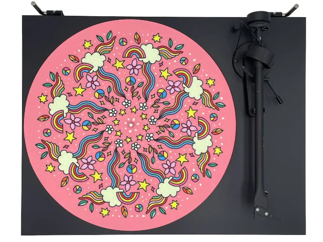 Feutrine pour platine vinyle “Rainbow“ - Groovarts