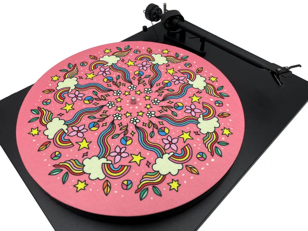 Feutrine pour platine vinyle “Rainbow“ - Groovarts