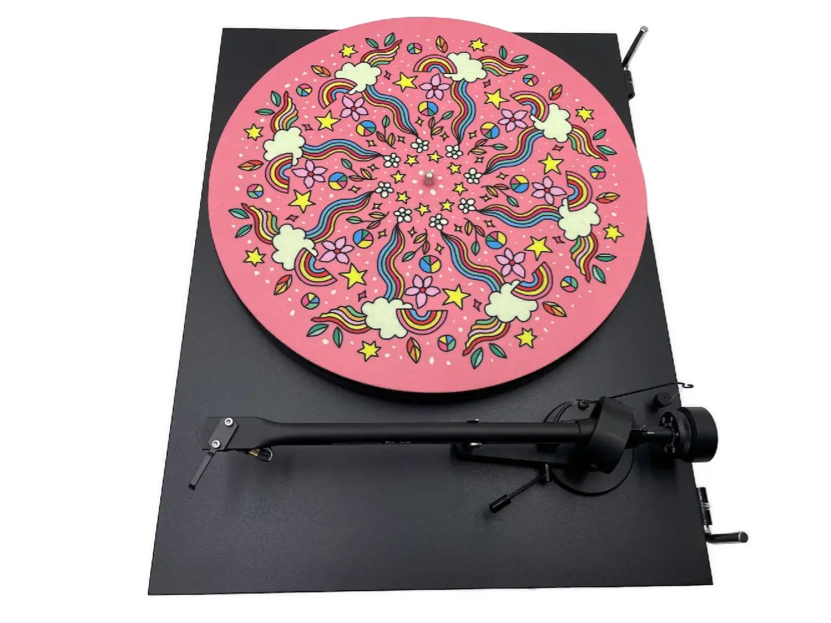 Feutrine pour platine vinyle “Rainbow“ - Groovarts