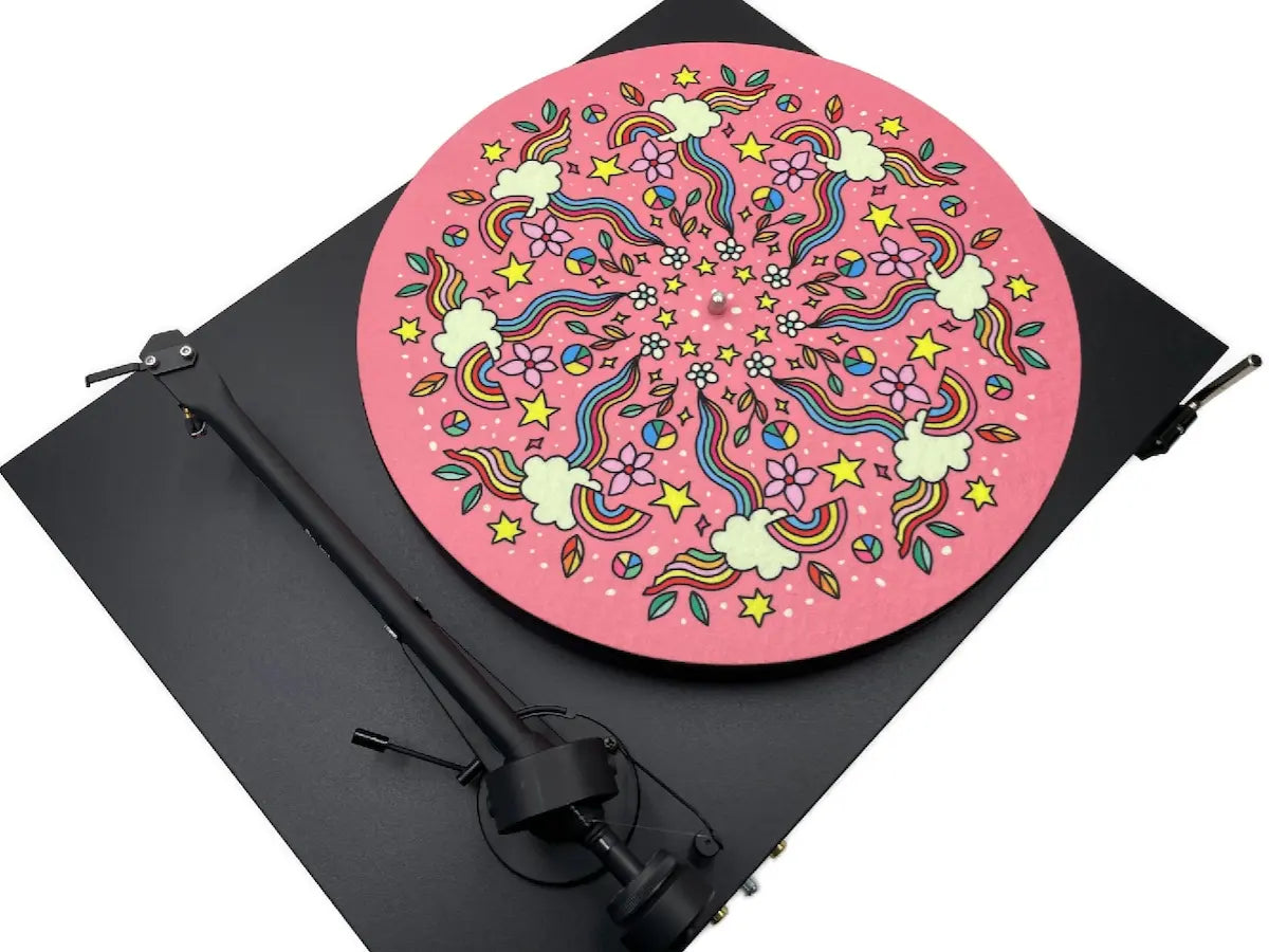 Feutrine pour platine vinyle “Rainbow“ - Groovarts