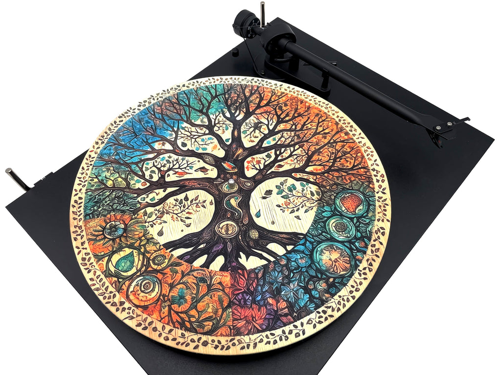Feutrine pour platine vinyle « TREE OF LIFE » - groovarts.com