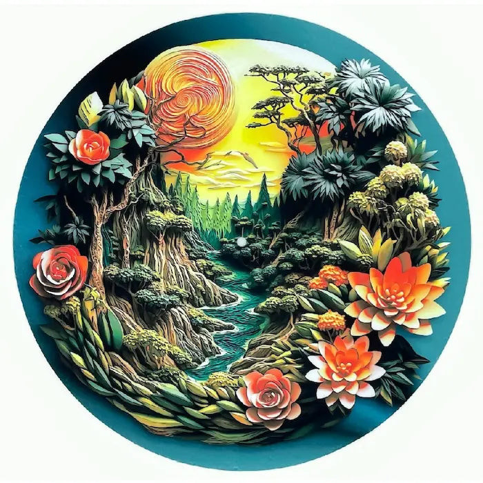 Feutrine pour platine vinyle “Tropics“ - Groovarts