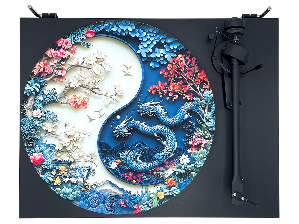 Feutrine pour platine vinyle « YIN-YANG » - groovarts.com