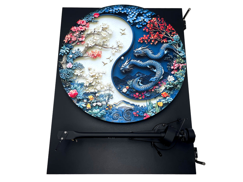 Feutrine pour platine vinyle « YIN-YANG » - groovarts.com