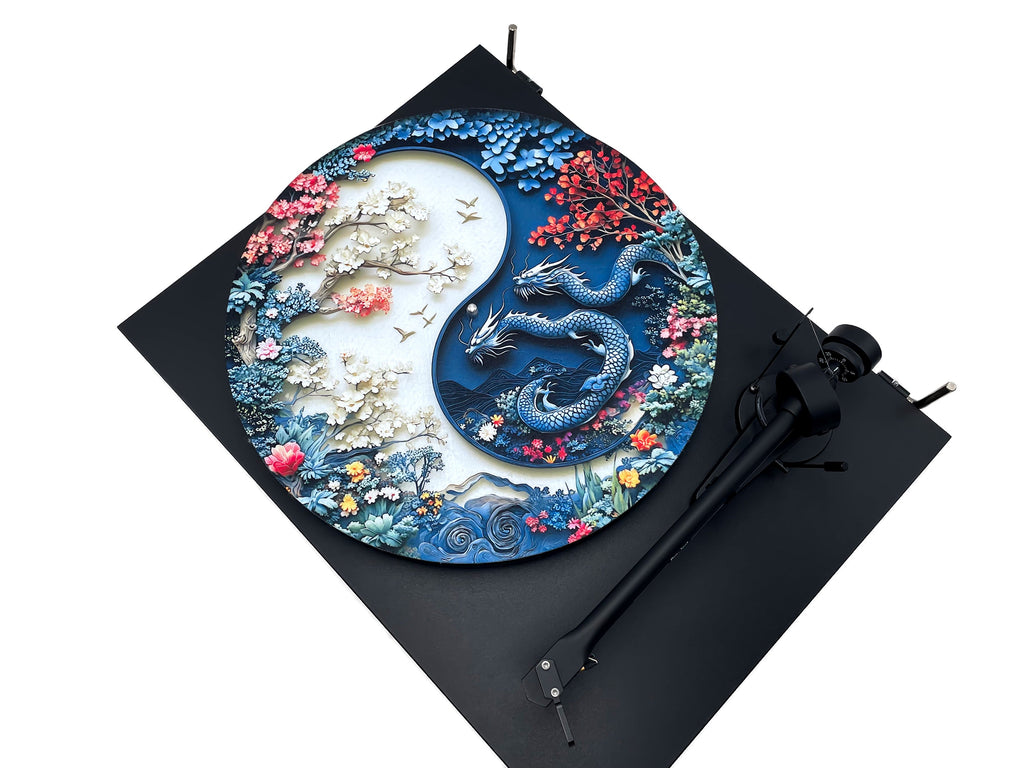 Feutrine pour platine vinyle « YIN-YANG » - groovarts.com