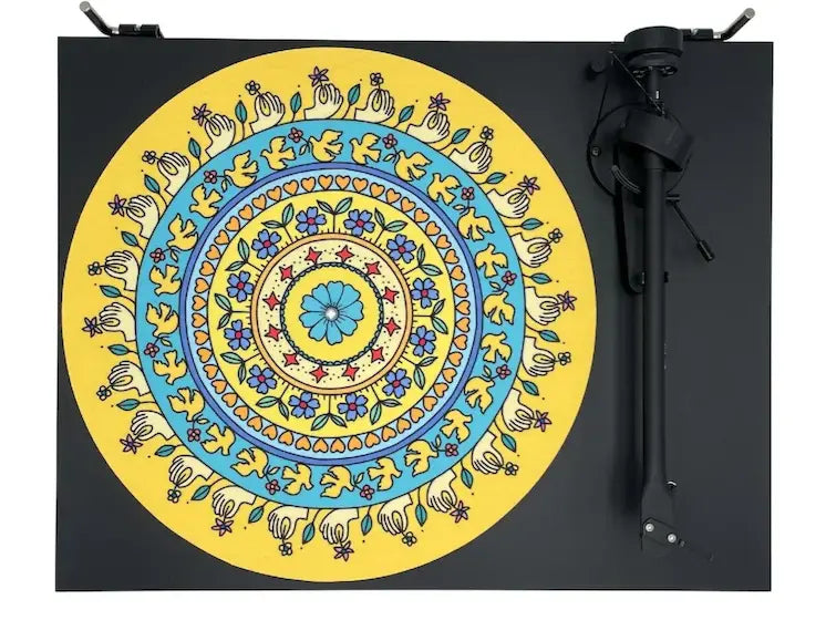 Feutrine vinyle “Flowers“ - Groovarts