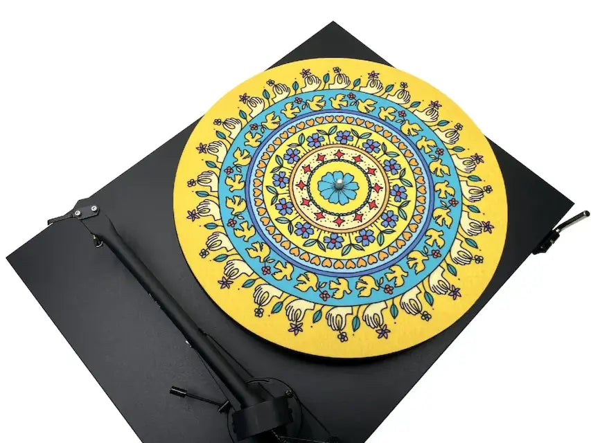 Feutrine vinyle “Flowers“ - Groovarts