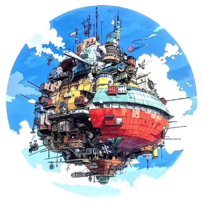 Feutrine vinyle “Flying City“ - Groovarts