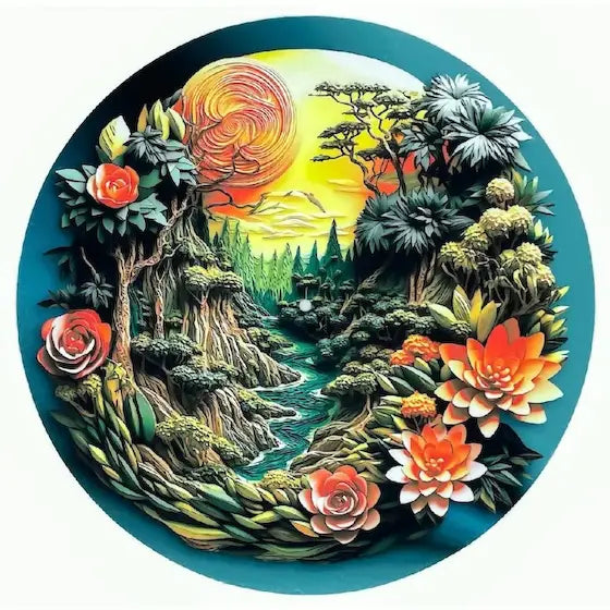 Feutrine vinyle “Tropics“ - Groovarts